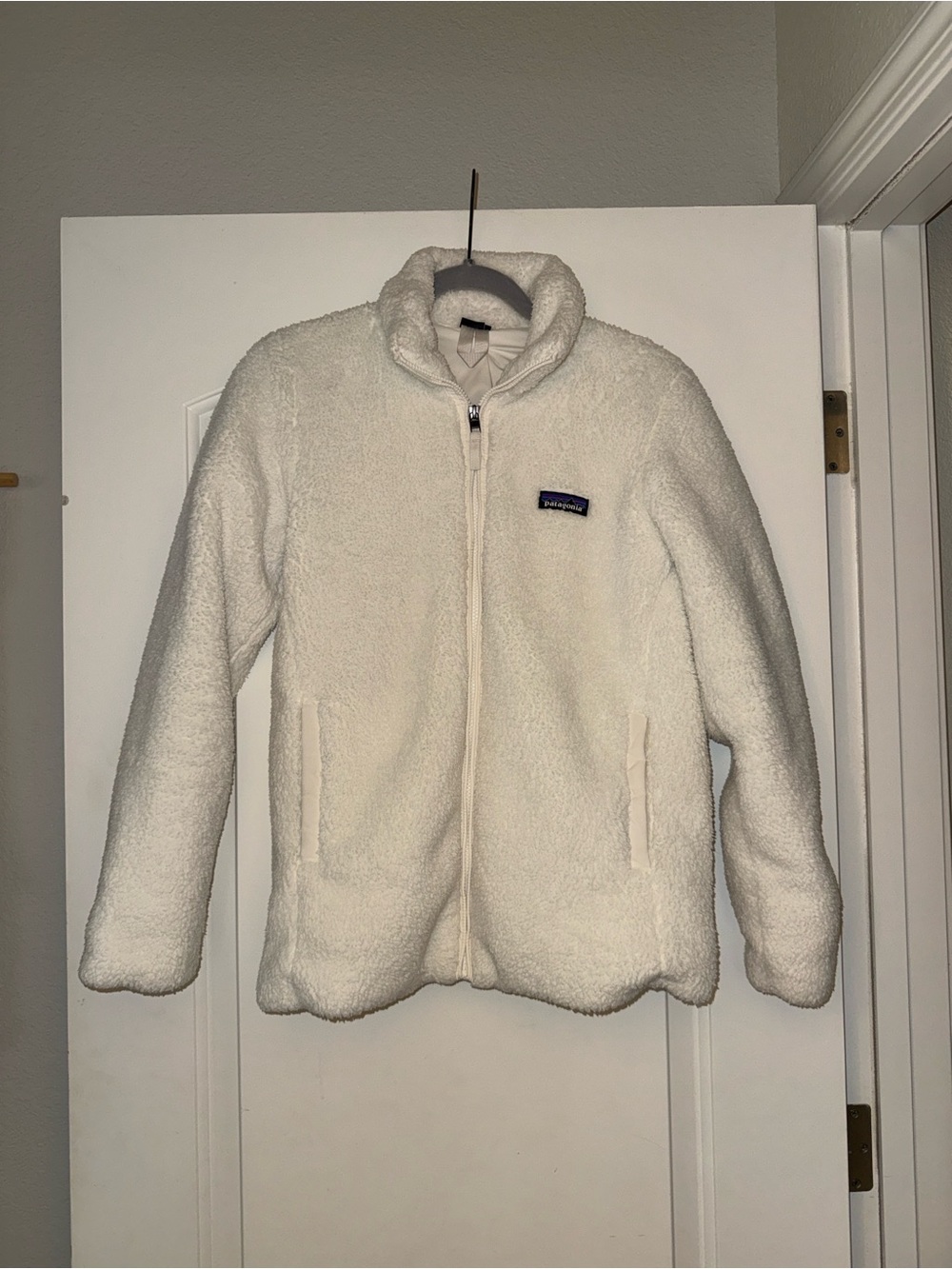 Patagonia Cream Sherpa Fleece Jacket - Full Zip